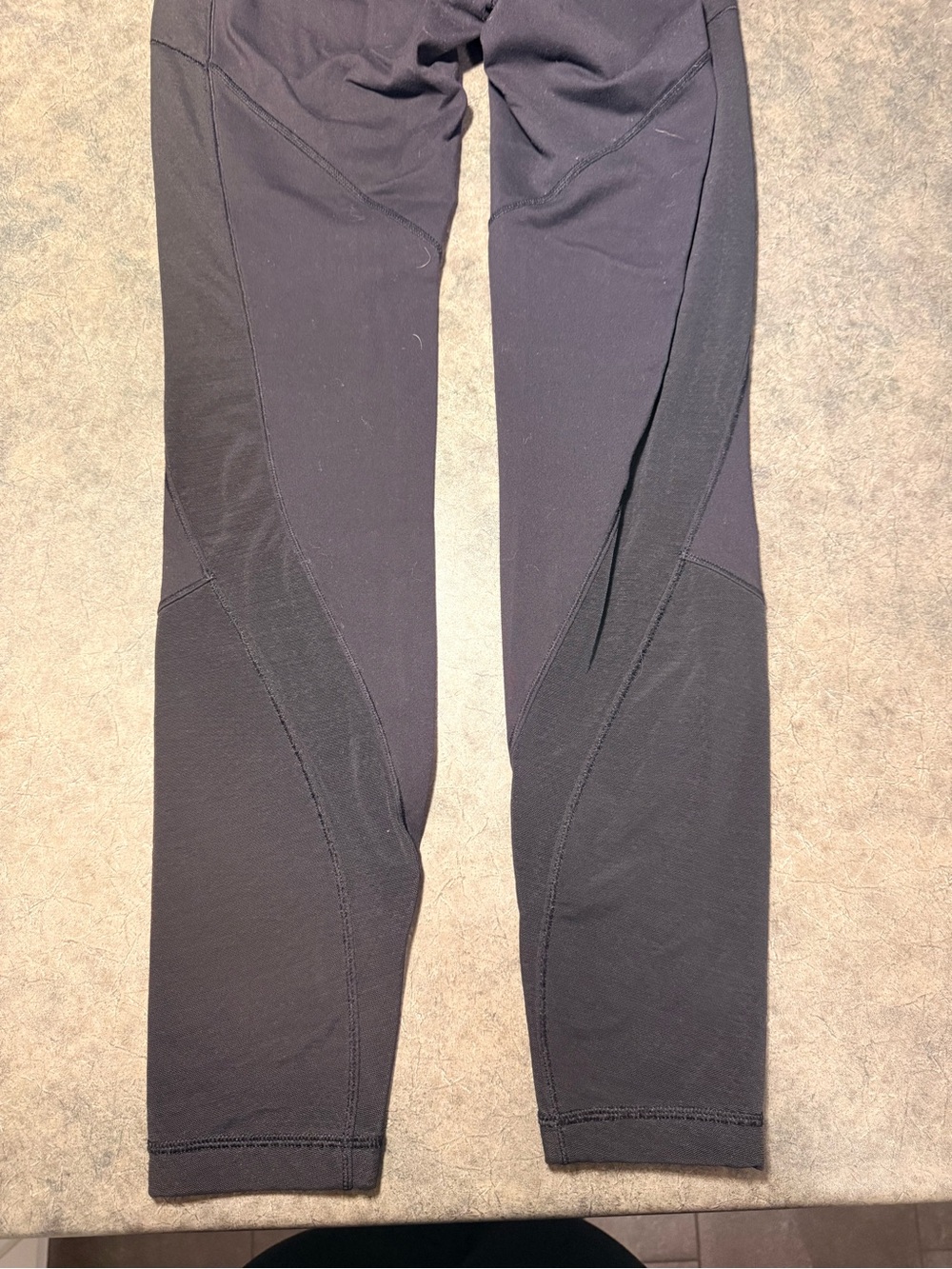Black Athletic Leggings with mesh panels